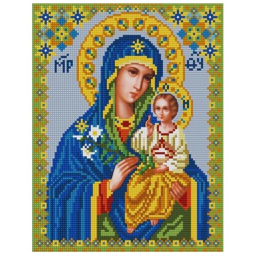 Богородица Неувядаемый цвет (рис. на сатене 20х25) 20х25 Конек 9216 20х25 Конек 9216)