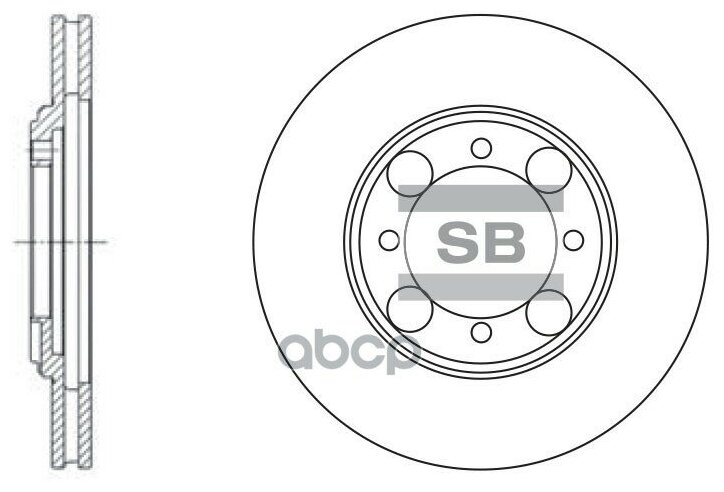 Диск Тормозной Передний Sangsin Brake Sd1014 Sangsin brakeSD1014