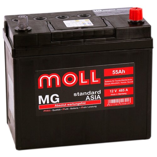 Аккумулятор Moll MG Standard 55JR 55 Ач 485А обр. пол.