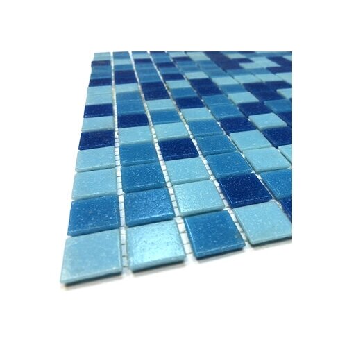 Elada Mosaic. Мозаика MC107 (327*327*4мм) голубая, Elada Mosaic, коробка, в коробке 10 матриц, 1,07 кв. м.
