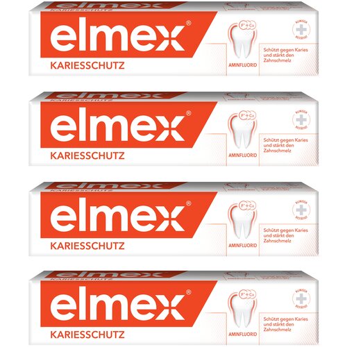 фото Зубная паста elmex elmex защита от кариеса, 75 мл, 4 шт. colgate