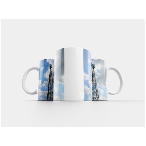 фото Кружка "микроволновая башня, мобильный телефон, коммуникации" 320 мл lotsprints