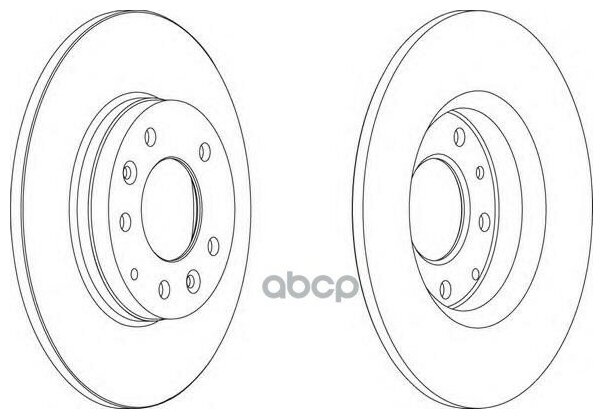 Диск Тормозной Задний Ferodo Ddf1500 Ferodo арт. DDF1500