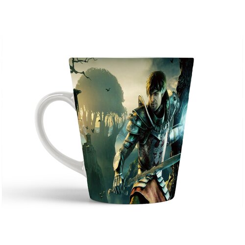 фото Кружка-латте coolpodarok gothic 4 ancaria рыцарь портал ворон