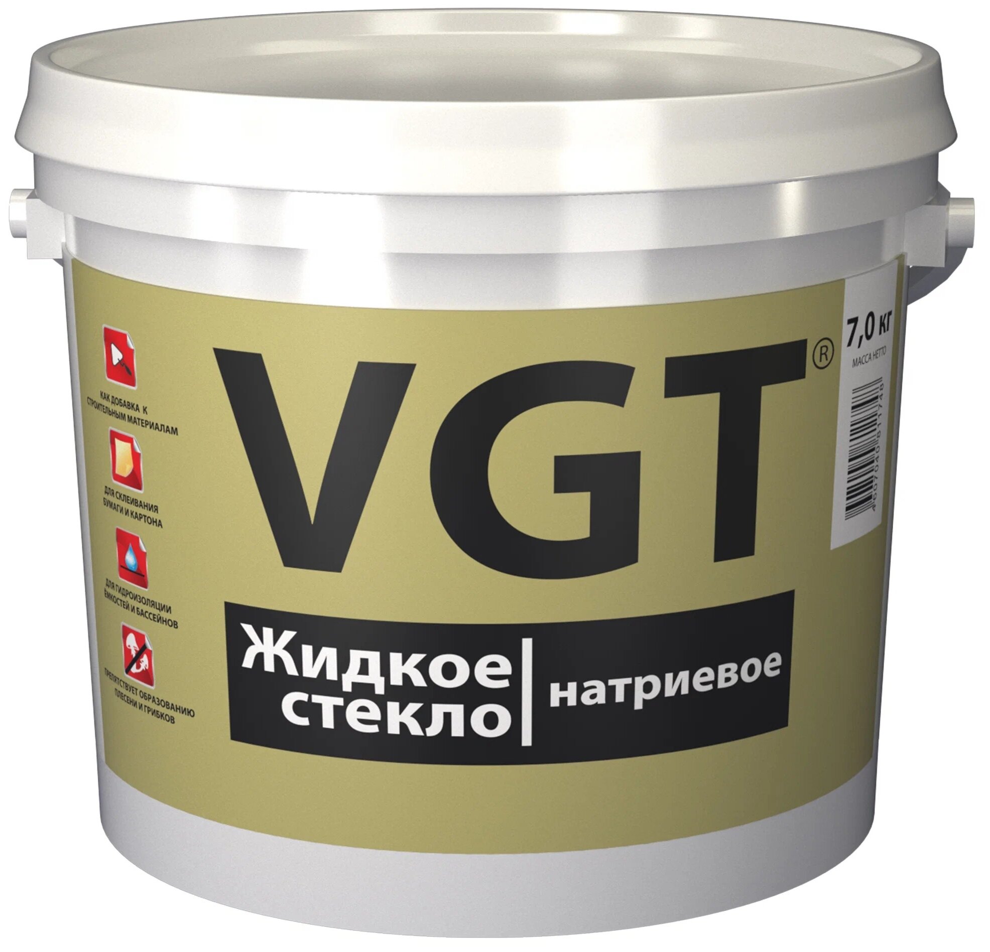 Стекло жидкое натриевое VGT (7кг)