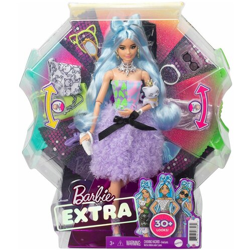 фото Кукла mattel barbie экстра - кукла со светло-голубыми волосами gyj69