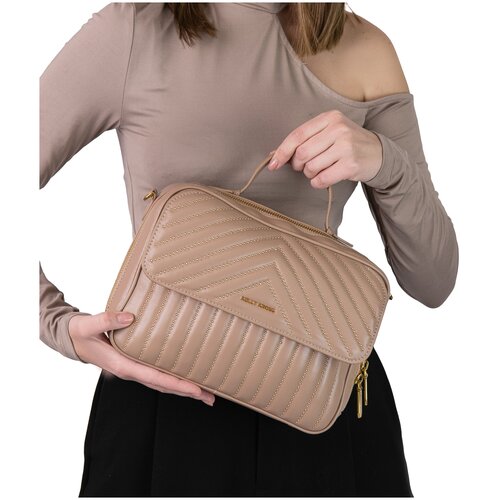 фото Сумка кроссбоди kelly kross кк9947-3, бежевая