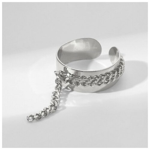 Кольцо, безразмерное кольцо скрещивание тренд цвет черненое серебро безразмерное