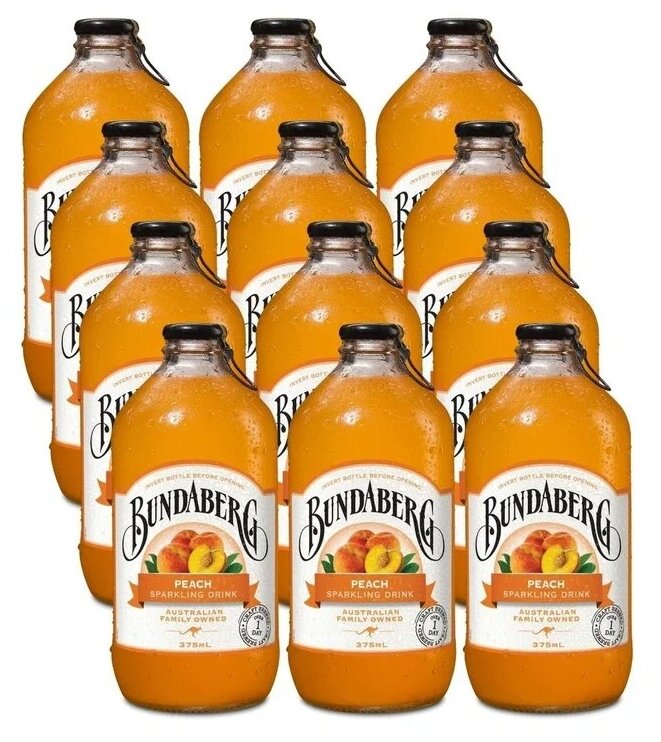 Напиток сокосодержащий Bundaberg Персик газированный 375мл Утконос - фото №2