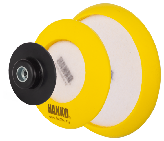 Диск-подошва 3-в-1 с липучкой HANKO для полировальных дисков (77, 125 и 150 мм)