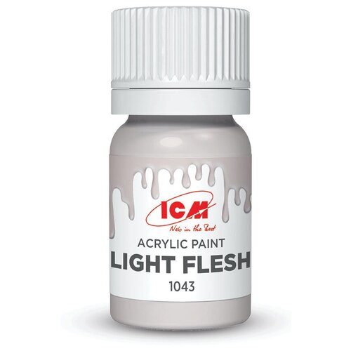 ICM Краска акриловая, Светло-телесный (Light Flesh), 12 мл, C1043