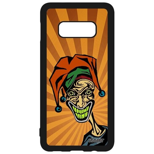 фото Защитный чехол на смартфон // galaxy s10e // "джокер" суперзлодей улыбка, utaupia, оранжевый