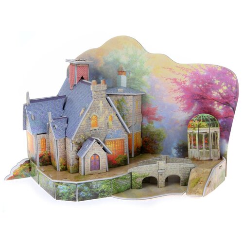 3D пазл из пенокартона теплый ДОМ (23 детали) FUNNY 589-C