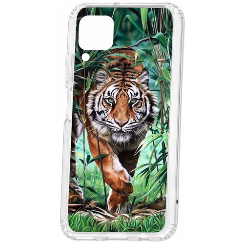 фото Чехол на huawei p40 lite kruche print крадущийся тигр / чехол для huawei / чехол с рисунком / чехол с принтом / чехол для хонор / чехол для хуавей / бампер на хуавей / чехол накладка для хонор / противоударная накладка для honor huawei / защита для honor / защита на huawei / cиликоновый чехол для huawei honor / пластиковый чехол на huawei / защитный чехол для honor / чехольчик / защита телефона / ударопрочный чехол кruче