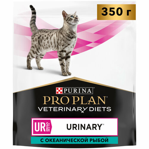 Сухой корм для кошек Pro Plan Veterinary Diets UR при болезнях мочевыводящих путей с рыбой 350 г сухой корм для кошек pro plan veterinary diets ur при болезни мочевыводящих путей c курицей 350 г х 2шт