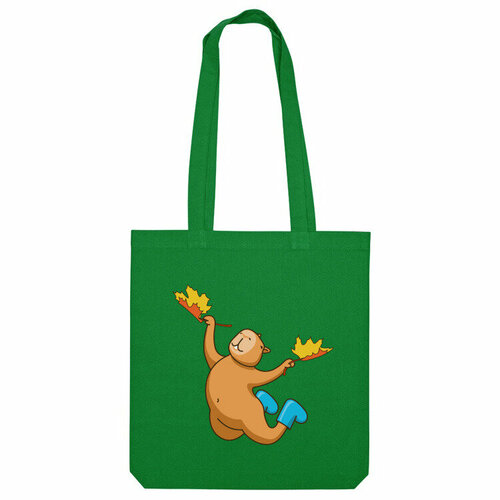 фото Сумка шоппер us basic, зеленый