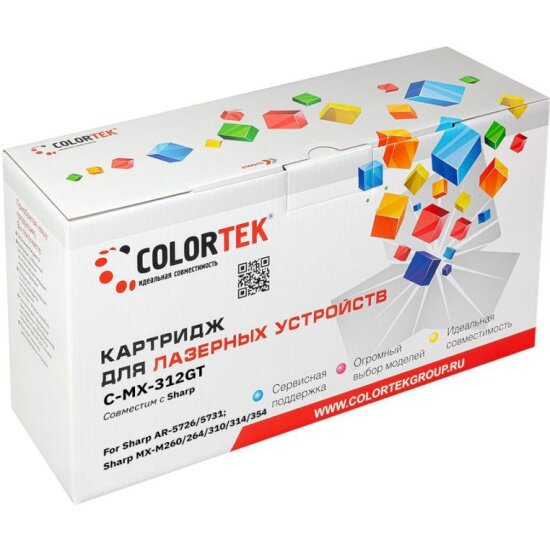 Картридж лазерный Colortek MX312GT для принтеров Sharp