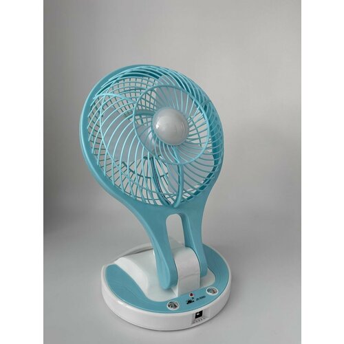 Портативный перезаряжаемый вентилятор с подсветкой JR-5580 бирюзовый 137100₽