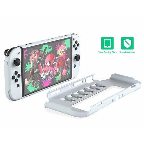 Защитный чехол Dobe для Nintendo Switch OLED (Прозрачный) (TNS-1141) защитный чехол прозрачный кейс для nintendo switch nintendo switch oled dobe tns 1133c