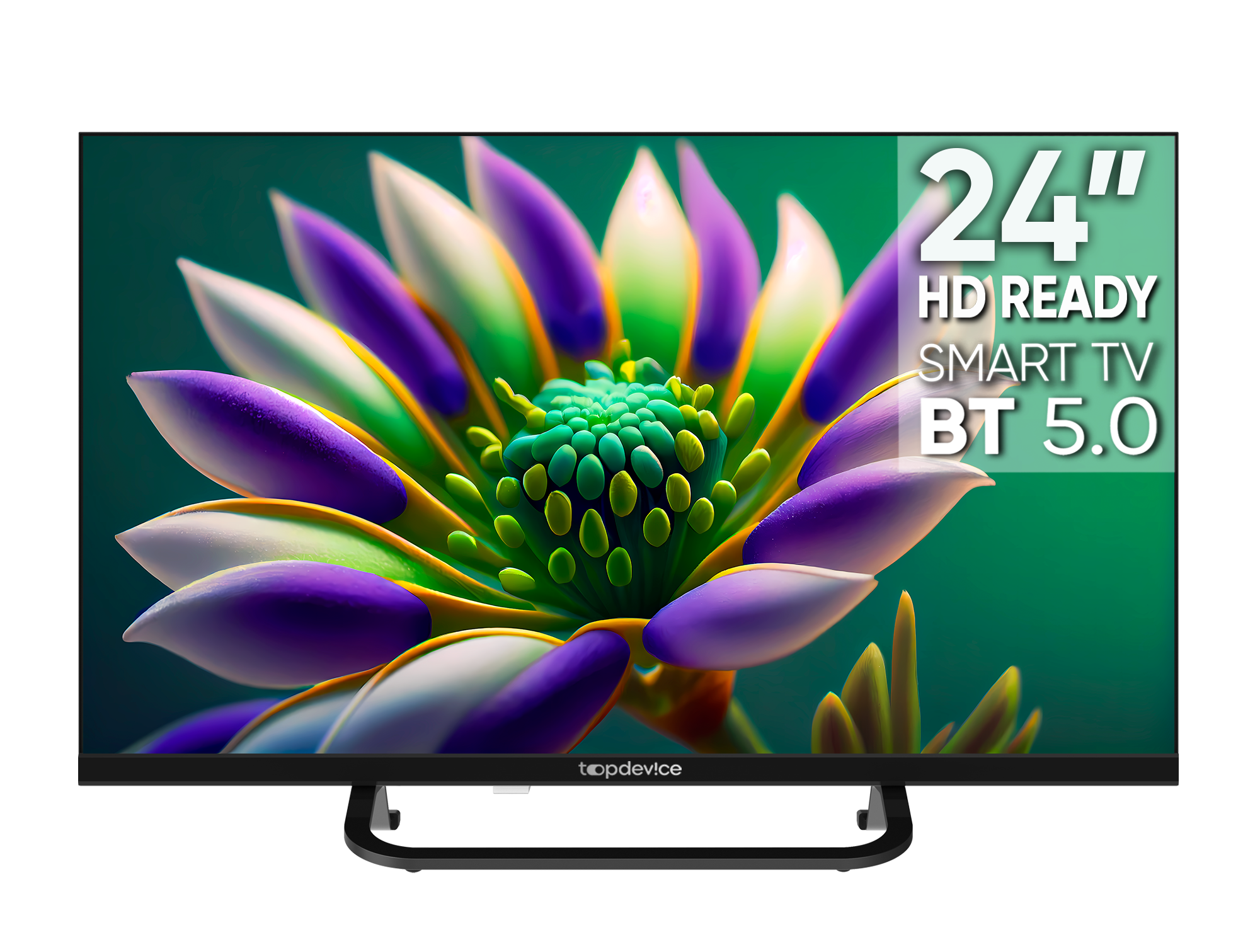 Телевизор Top Device TV 24 FRAMELESS NEO CS04 HD Smart TV WildRed (TDTV24CS04H_BK) черный