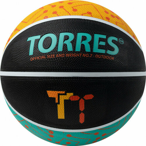 Мяч баскетбольный TORRES TT, р.7 мяч баскетбольный torres tt цвет бордовый оранжевый размер 7