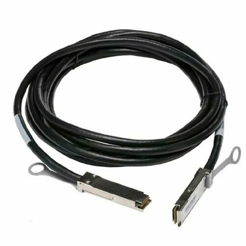 кабель fibertrade ft qsfp cabp awg26 2 2 м 1 шт черный Huawei Сетевое оборудование FiberTrade FT-QSFP+CABP-AWG26-3-HW Кабель прямого подключения DAC QSFP+ -> QSFP+ 3 м