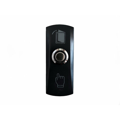 Кнопка Optimus "Выход" – NO (металл) черный (В0000017536)