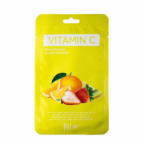 Маска для лица с витамином С / Yu.r Me Vitamin C Sheet Mask маска для лица yu r тканевая маска для лица с коллагеном me collagen sheet mask