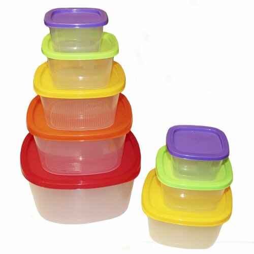 Набор контейнеров пищевой, 8 штук в наборе.