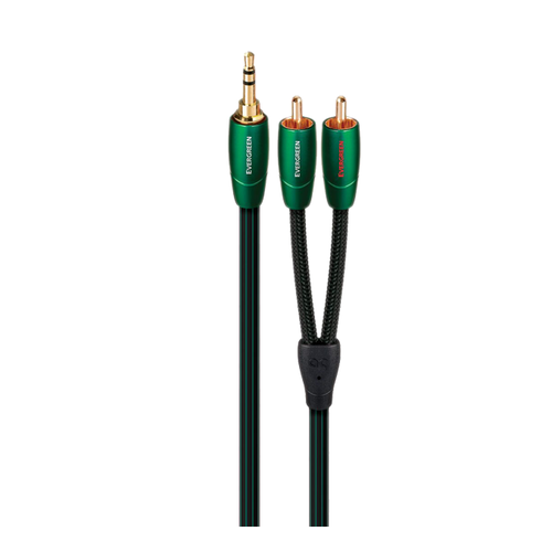 AudioQuest Evergreen 3.5M-2RCA межблочный кабель 0.6 m межблочные кабели rca audioquest evergreen mini jack 3 5mm 2rca 3m