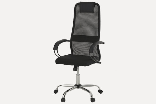 Изображение товара Кресло рабочее DAVIS, 70х122х70, цвет чёрный, хром