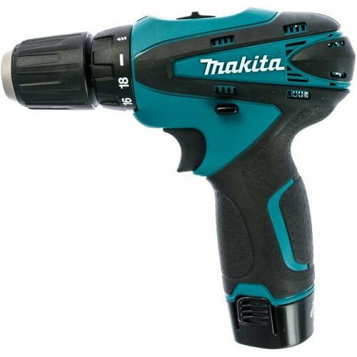 Дрель-шуруповёрт Makita 12V 2АКБ с набором в кейсе 348000₽