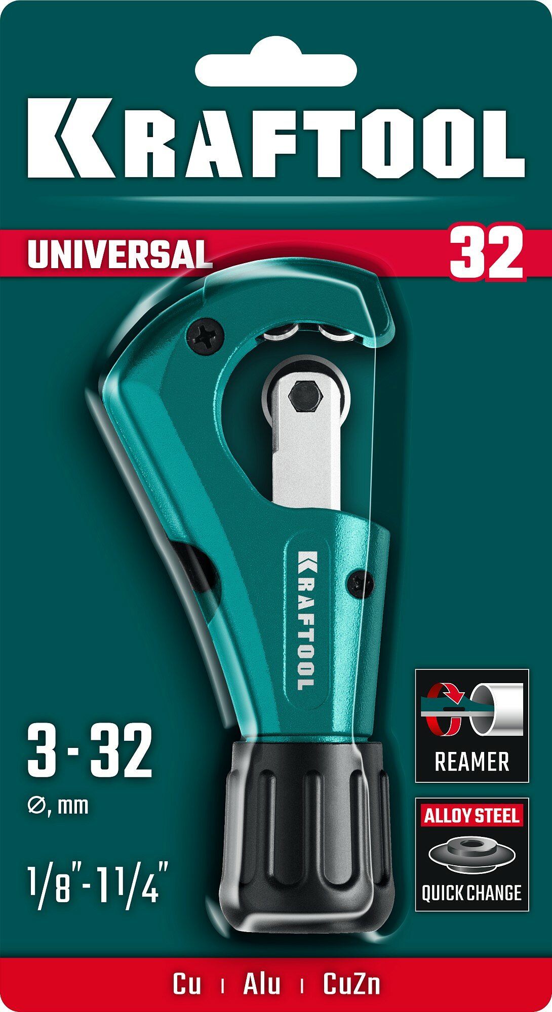 KRAFTOOL Universal-32, 3 - 32 мм, труборез для меди и алюминия (23383) — фото 1