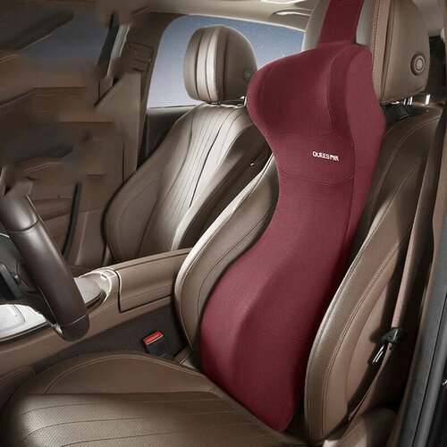 Автомобильный подголовник, защита талии, Автомобильная подушка для спинки сиденья, автомобильная поясничная Подушка, поддержка талии, интегрированная поясничная Подушка, автомобильный комплект, Red