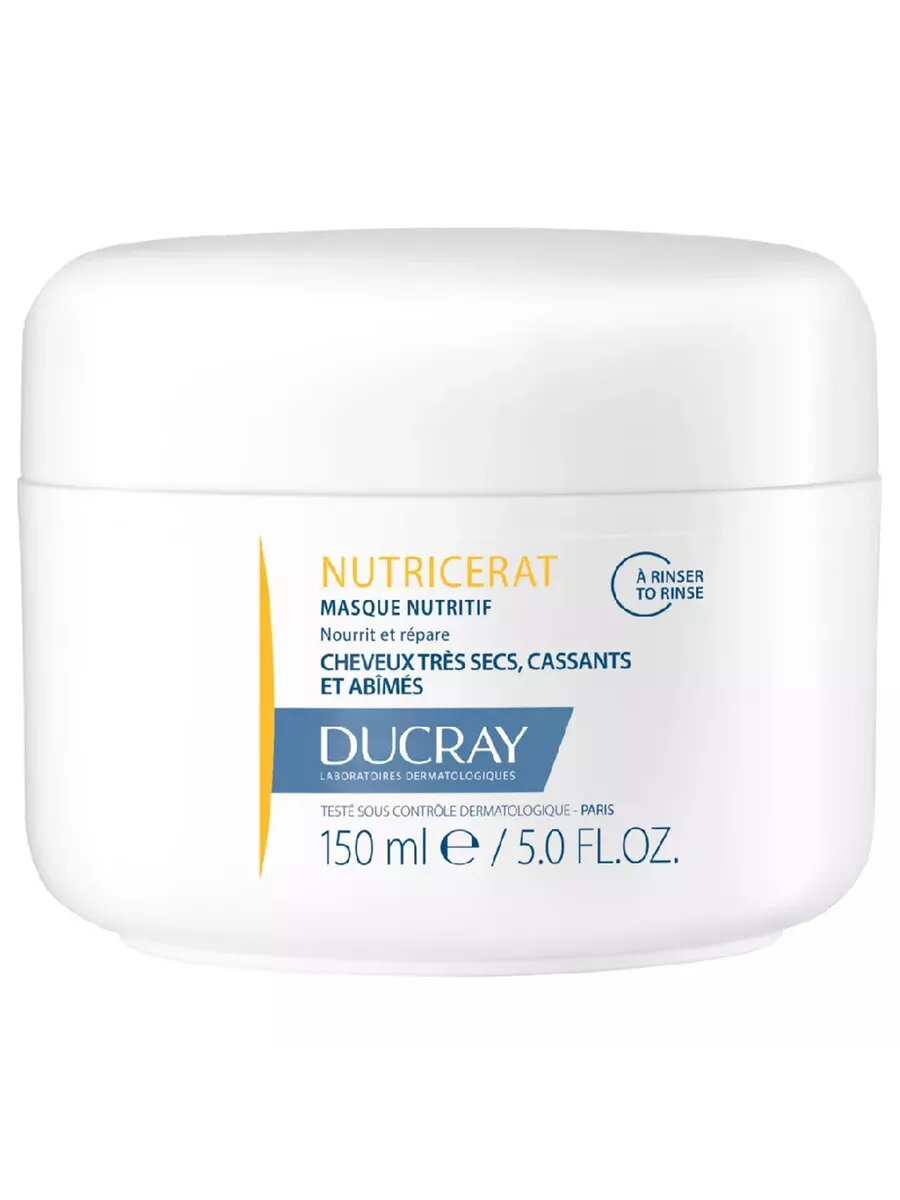 Маска DUCRAY Nutricerat, для сухих волос, восстановление, питание, защита, 150 мл