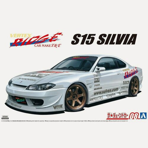 Изображение товара Сборная модель Машинка Aoshima-05838 1/24 scale VERTEX Nissan S15 SILVIA car model kit