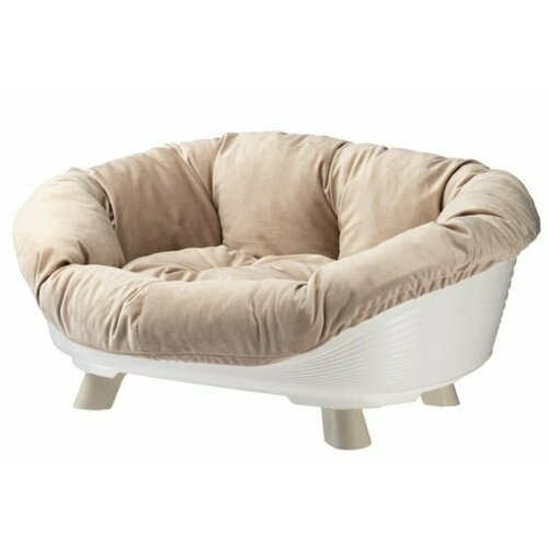 Софа для животных Ferplast Throne 6, 73*55*32 см, с подушкой, белый