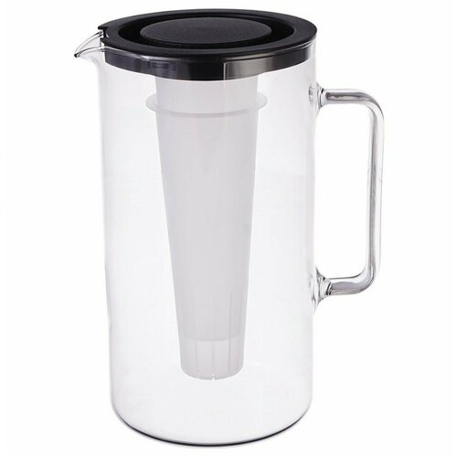 Кувшин для воды 25 л с чёрной крышкой ёмкостью для льда и ситечком Simax Без декора 201664 3184₽