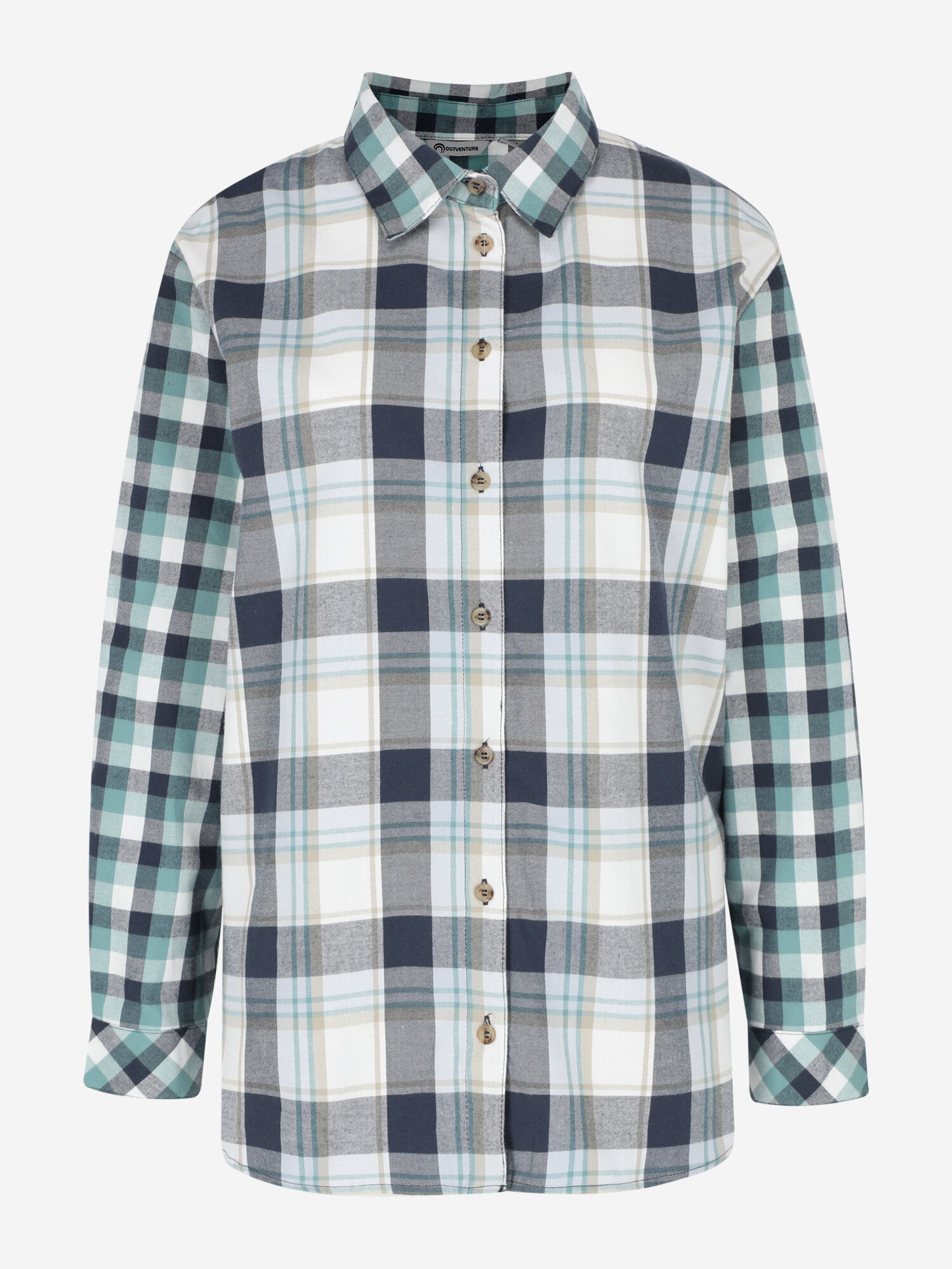 Рубашка OUTVENTURE Travel Women's Long Sleeve Shirt, размер 46/48, cиний