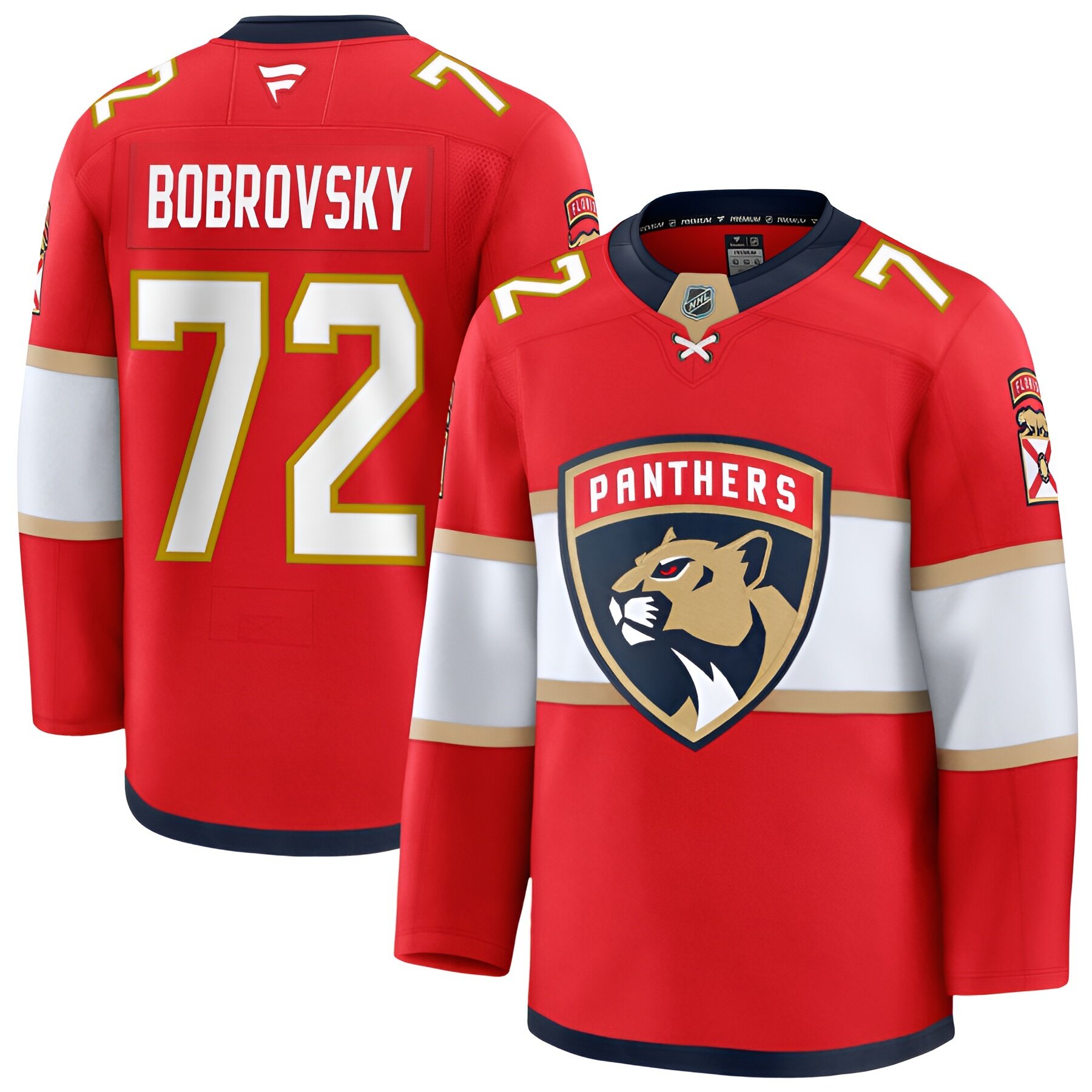 Форма спортивная N.1 Хоккейная майка Флорида Пантерз NHL Men's Florida Panthers #19 Matthew Tkachuk Red jersey размер 54 красный/желтый/зеленый