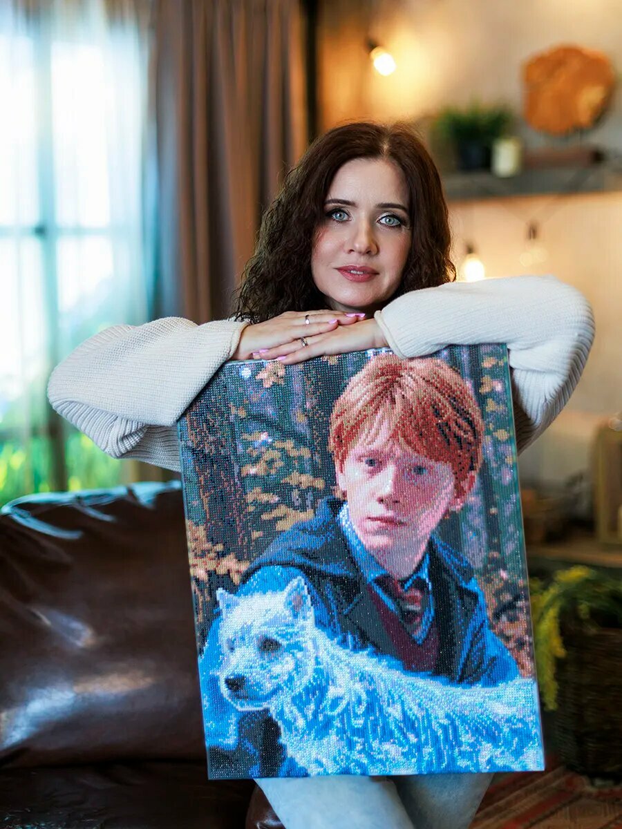 Алмазная мозаика Рон Уизли патронус 40x50 — Гарри Поттер — фото 1