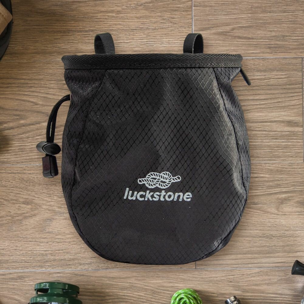 Мешок для магнезии с регулируемым ремнем 12x8x16 см для скалолазания и штукатурных работ износостойкий полиэстер удобное хранение щетки