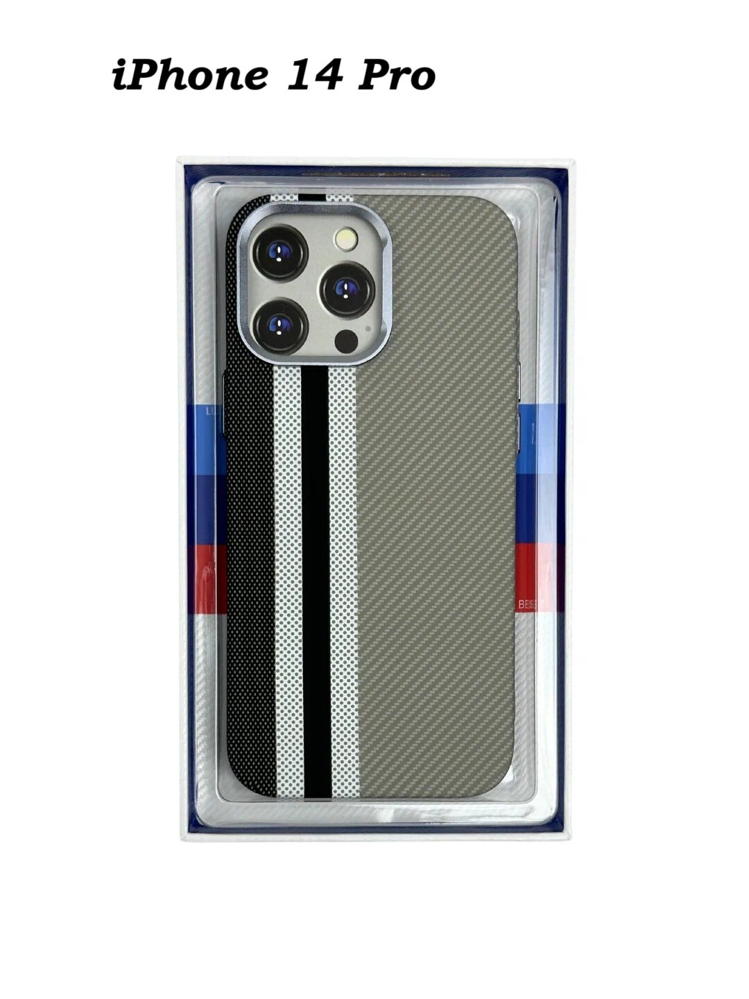 Чехол Savdo "Classiс Free Air", для iPhone 14 Pro, карбоновая текстура