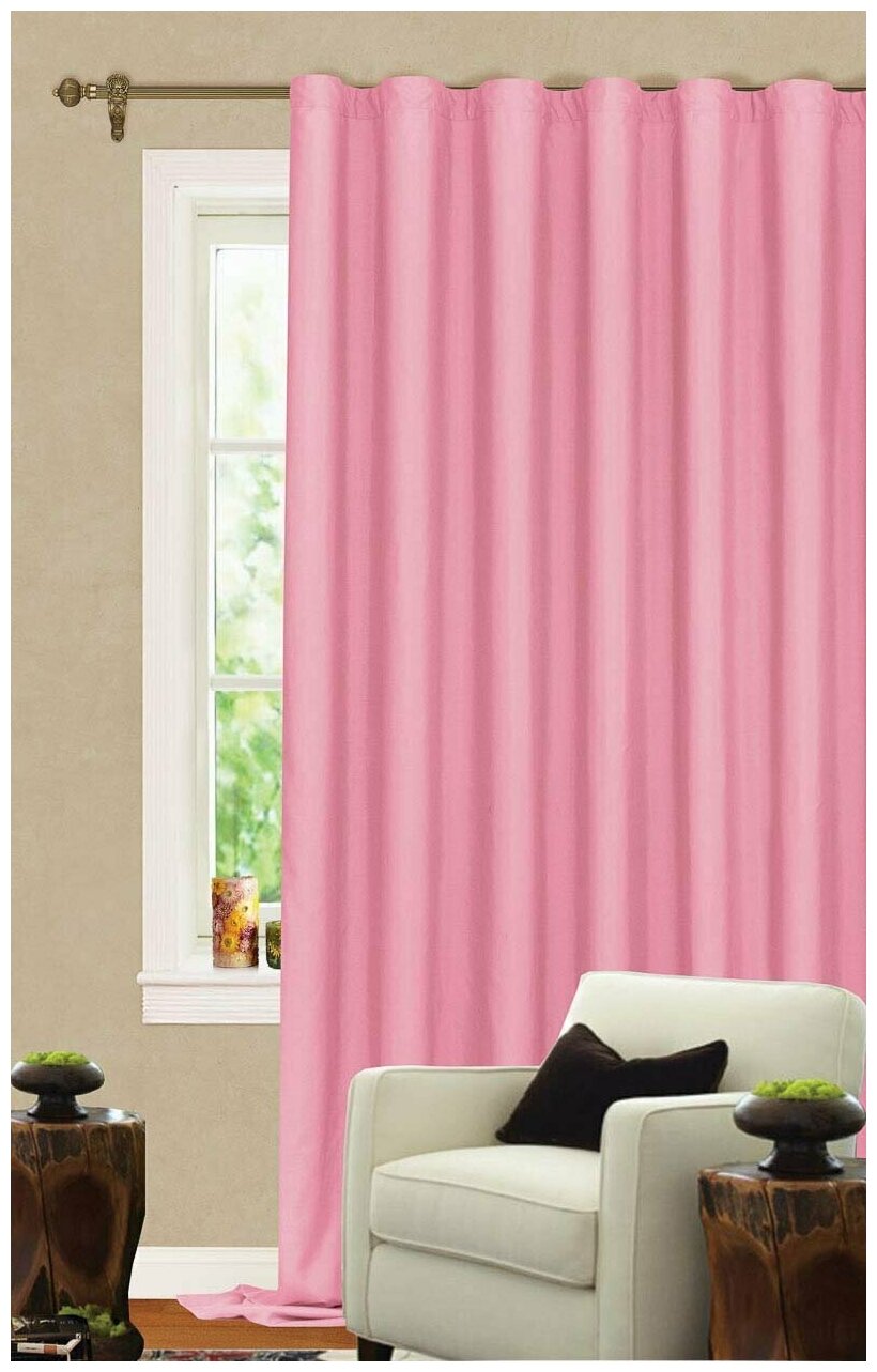 Классические шторы Albina Цвет: Розовый