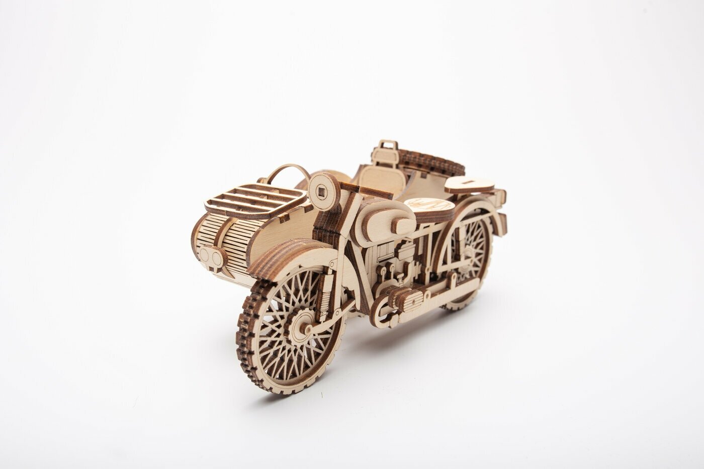 3D-конструктор "Мотоцикл с коляской" Wood-Mo