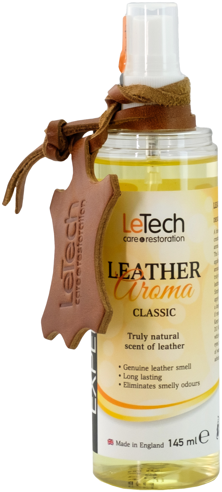 Ароматизатор с запахом натуральный кожи Классик LeTech Leather Aroma Classic, 145 мл