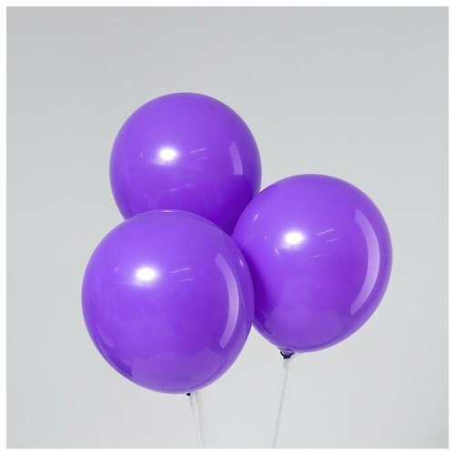 фото Шар латексный 12", пастель, набор 50 шт., цвет сиреневый mikimarket