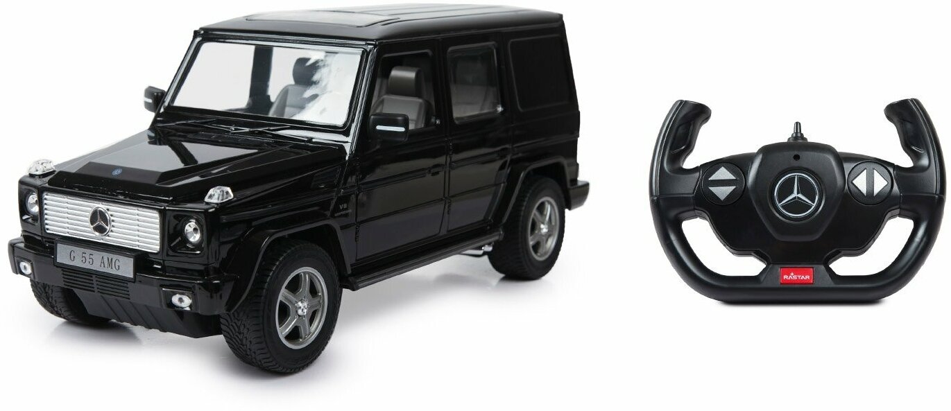 Машина Rastar РУ 1:14 Mercedes-Benz G55 Черная 30400