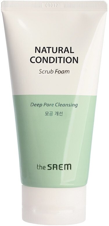 The Saem~Пенка-скраб очищающая~Natural Condition Cleansing Scrub Foam Deep Pore Cleansing