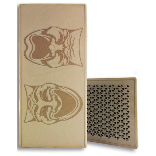 фото Доска садху с динамическими гвоздями, маска - 210 шаг 10мм светлая goodwood